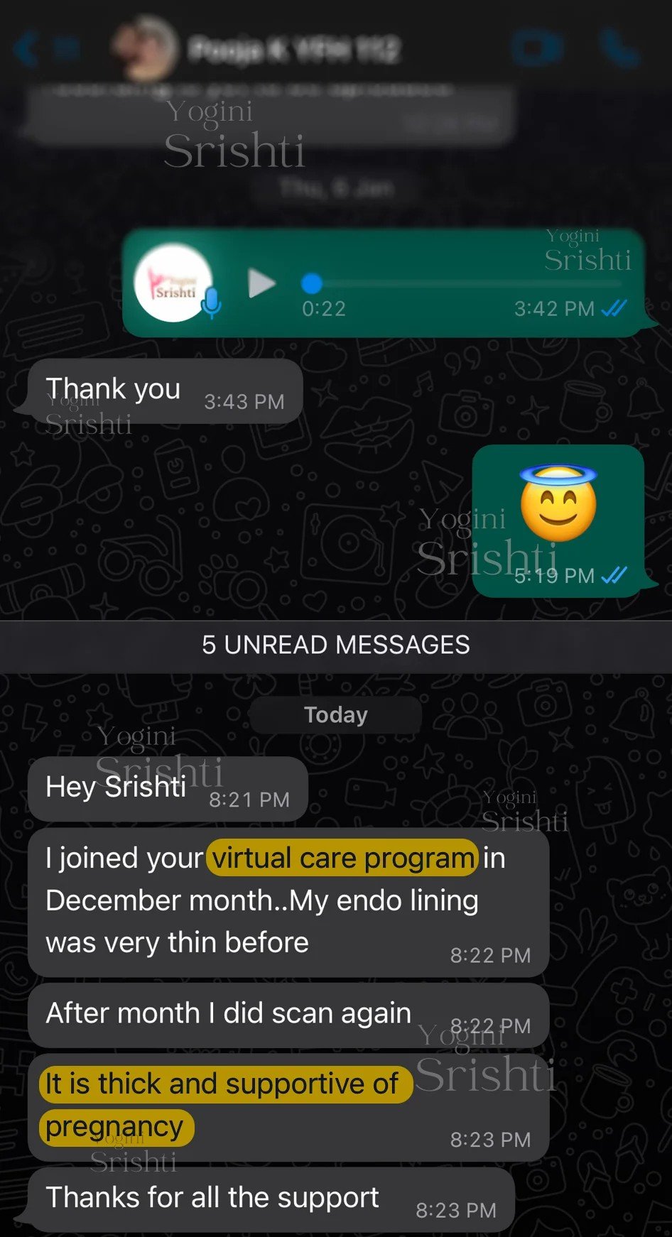 TheraYog mother testimonial 1